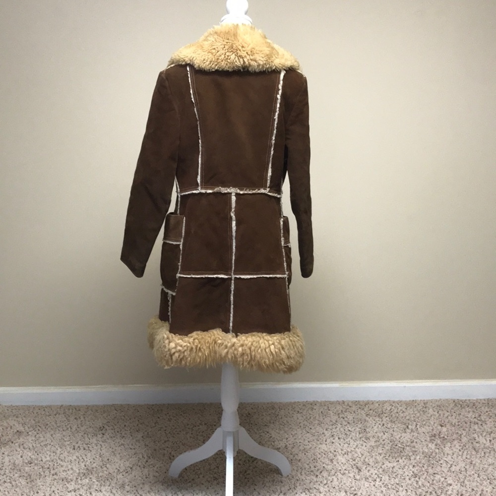 Vintage Winter Suede Coat - Picture 5 of 16